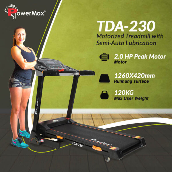 TDA-230® Motorized Treadmill with Semi-Auto Lubrication - Image 8
