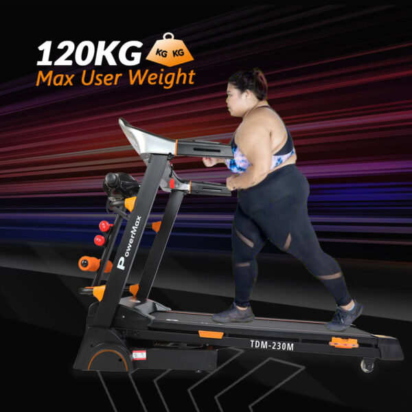TDA-230M® Multifunction Motorized Treadmill with Semi-Auto Lubrication - Image 10