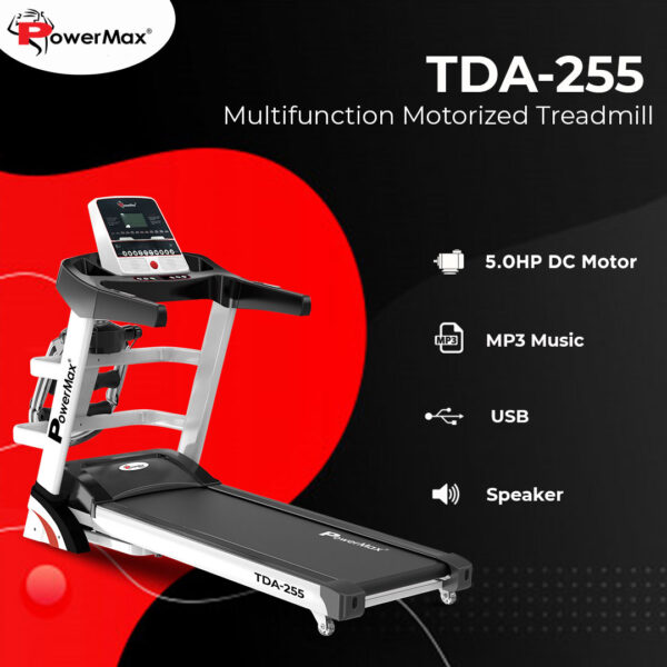 TDA-255®  Multifunction Motorized Treadmill with Auto Incline - Image 9