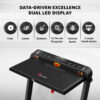 JogPad-3® Dual LED Display Treadmill with Office Desk & Wristband Remoter - Image 4
