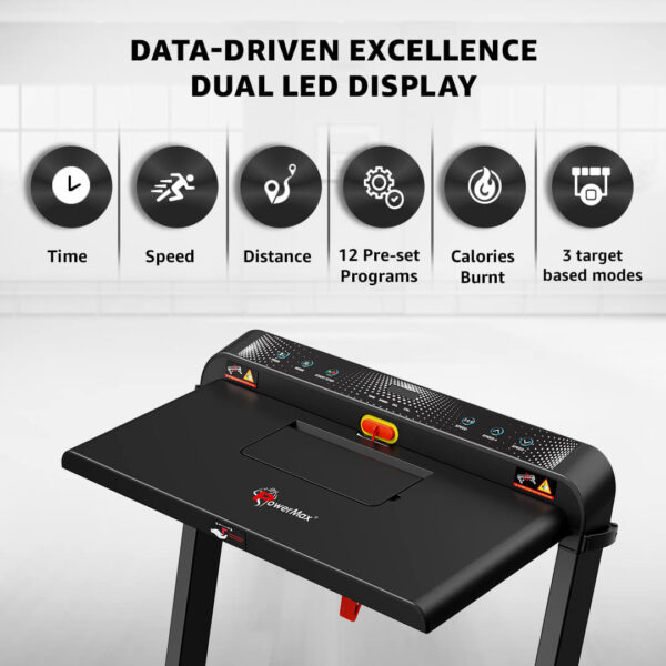 JogPad-3® Dual LED Display Treadmill with Office Desk & Wristband Remoter - Image 4