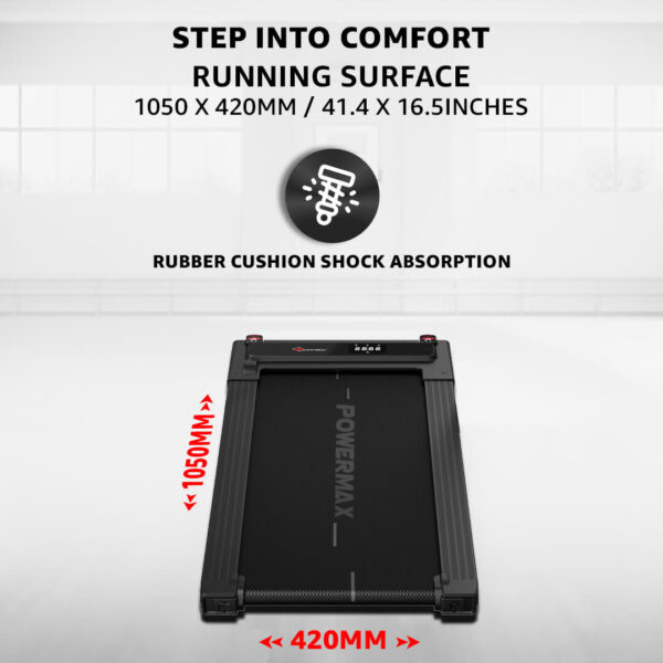 JogPad-3® Dual LED Display Treadmill with Office Desk & Wristband Remoter - Image 5