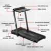 JogPad-3® Dual LED Display Treadmill with Office Desk & Wristband Remoter - Image 11
