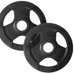 Rubber Coated Olympic (50mm) Plates - Black