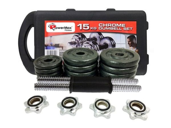 PDS-15 Dumbbells Set Metal Plates + Dumbbell Rods Home Gym