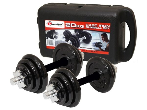 PDS-20 Dumbbells Set Metal Plates + Dumbbell Rods Home Gym
