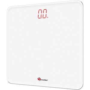 BSD-5 Super White Glass Digital Personal Bathroom Body Weight Scale