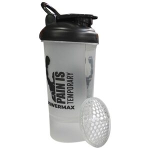 PSB-6S-W (600ml) Protein Shaker Bottle with Single Storage