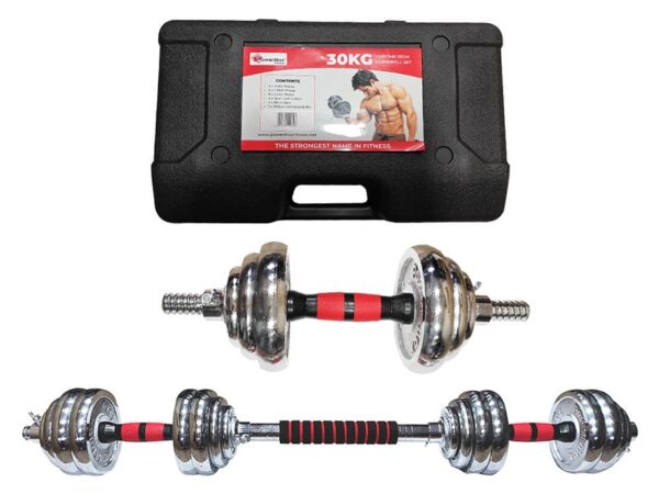 PDS-30C Chrome Iron Dumbbells Set