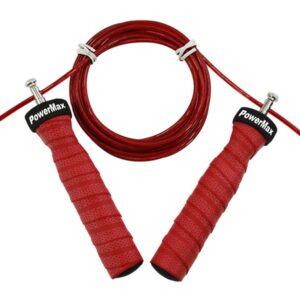 JS-3 (Red) Exercise Speed Jump Rope With Adjustable Cable