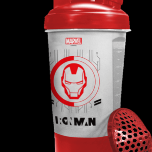 MSB-6S-IM-CL (600ml) IRONMAN Marvel Edition Protein Shaker Bottle with Single Storage
