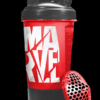 MSB-6S-M-RD (600ml) Marvel Protein Shaker Bottle with Single Storage