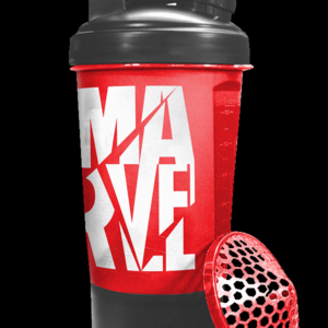 MSB-6S-M-RD (600ml) Marvel Protein Shaker Bottle with Single Storage
