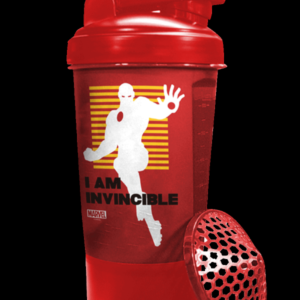 MSB-6S-IM-RD (600ml) IRONMAN Marvel Edition Protein Shaker Bottle with Single Storage