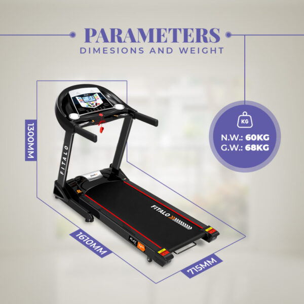 Play T4 Pro Motorised Treadmill with Voice broadcast - Image 7