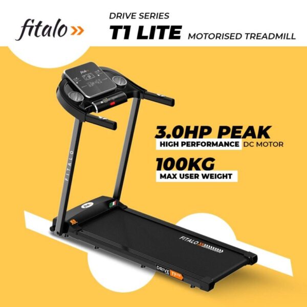 Drive T1 Lite Motorised Treadmill for Home Use - Image 2