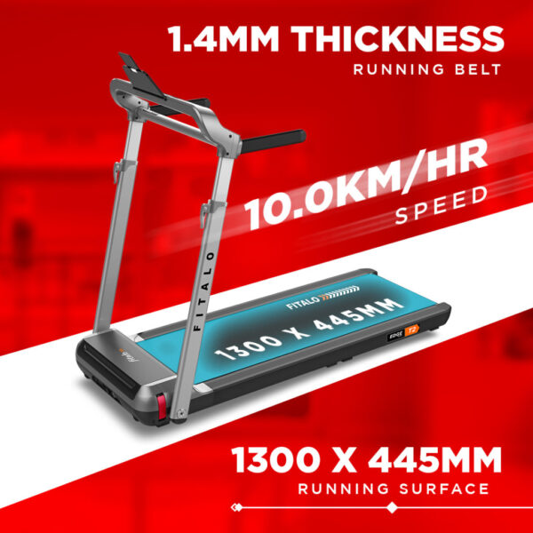 Edge T2 Motorised Treadmill with Foldable Running Deck - Image 4