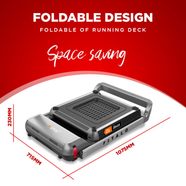 Edge T2 Motorised Treadmill with Foldable Running Deck - Image 5