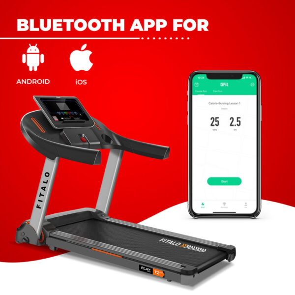 Play T2 Lite Installation Free Treadmill with Bluetooth Speaker - Image 4