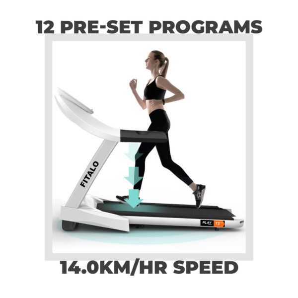 Play T3 Lite Installation Free Treadmill with Bluetooth App - Image 3