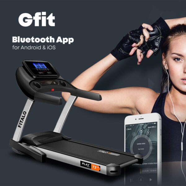 Play T3 Lite Installation Free Treadmill with Bluetooth App - Image 4