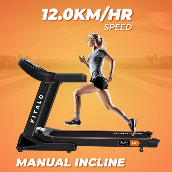 Play T4 Lite Motorised Treadmill with Voice broadcast - Image 4