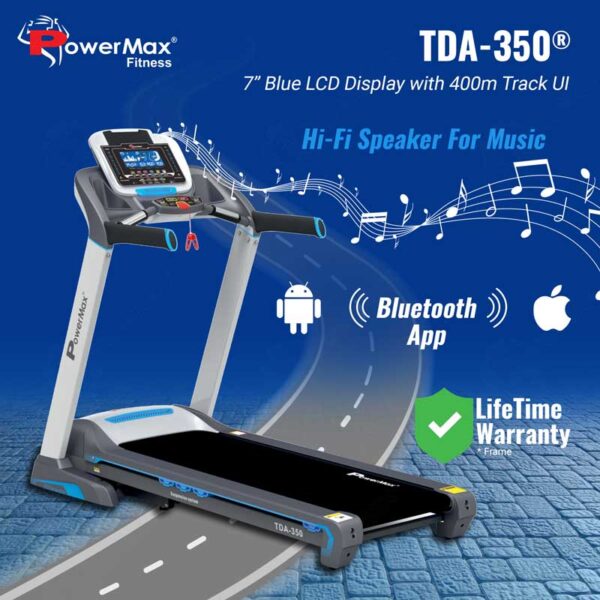 TDA-350® Motorised Treadmill with 400m Track UI - Image 5
