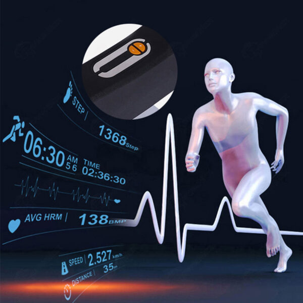 TAC-510®Semi-Commercial AC Motorized Treadmill with 18cm LCD Display - Image 4