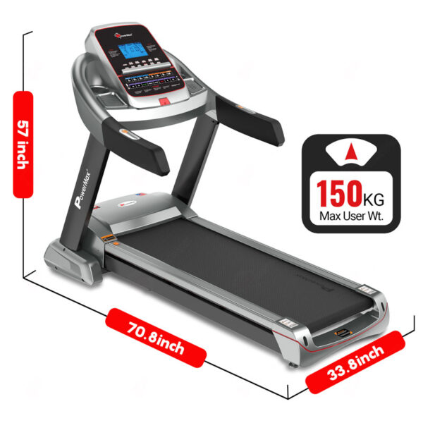 TAC-510®Semi-Commercial AC Motorized Treadmill with 18cm LCD Display - Image 6
