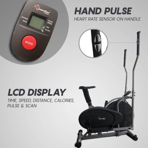 EH-200 Elliptical Cross Trainer with Hand Pulse - Image 3