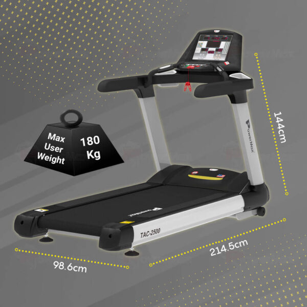 TAC-2500® Commercial Motorized AC Treadmill - Image 3